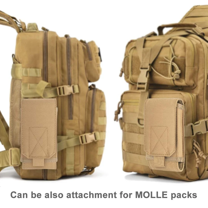 전술 Molle 운반 가방 작은 항목 사냥 야외 캠핑 EDC 가방 작은 가방 허리 가방 휴대 전화 가방