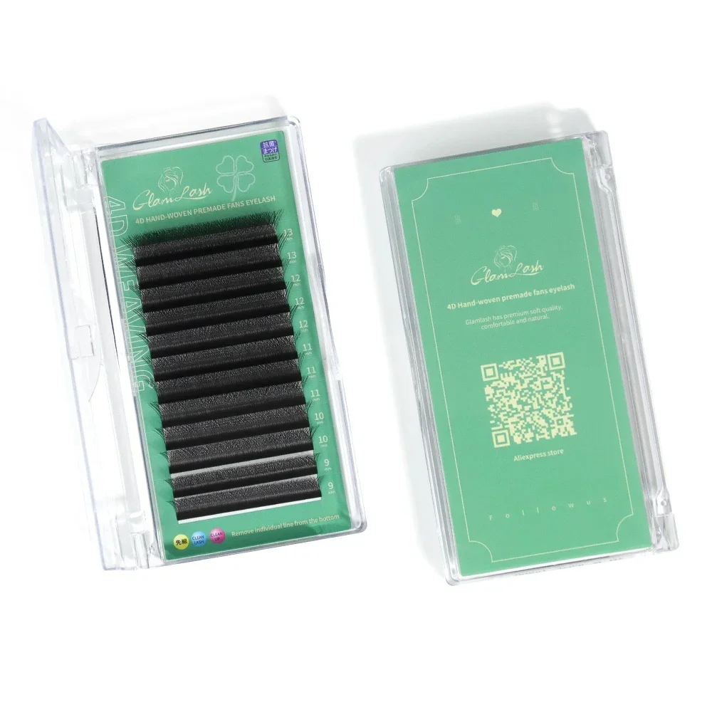 GLAMLASH 4D5D W 모양의 속눈썹 연장 미리 만들어진 볼륨 팬 W 스타일 속눈썹 가짜 밍크 소프트 이지 패닝 자연 속눈썹