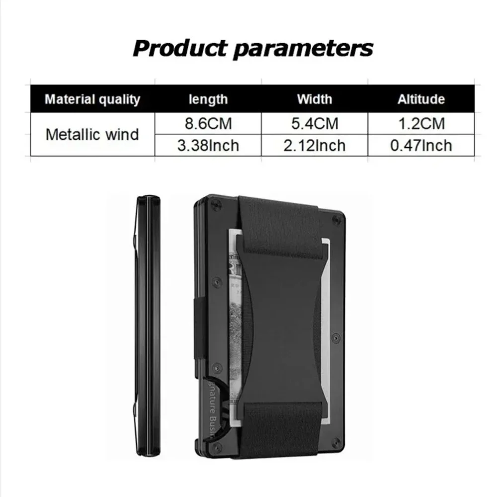 단조 탄소 섬유 미니멀리스트 슬림 스마트 지갑 남성용 캐시백 신용 카드 소지자 고급 알루미늄 지갑 Rfid 머니 클립