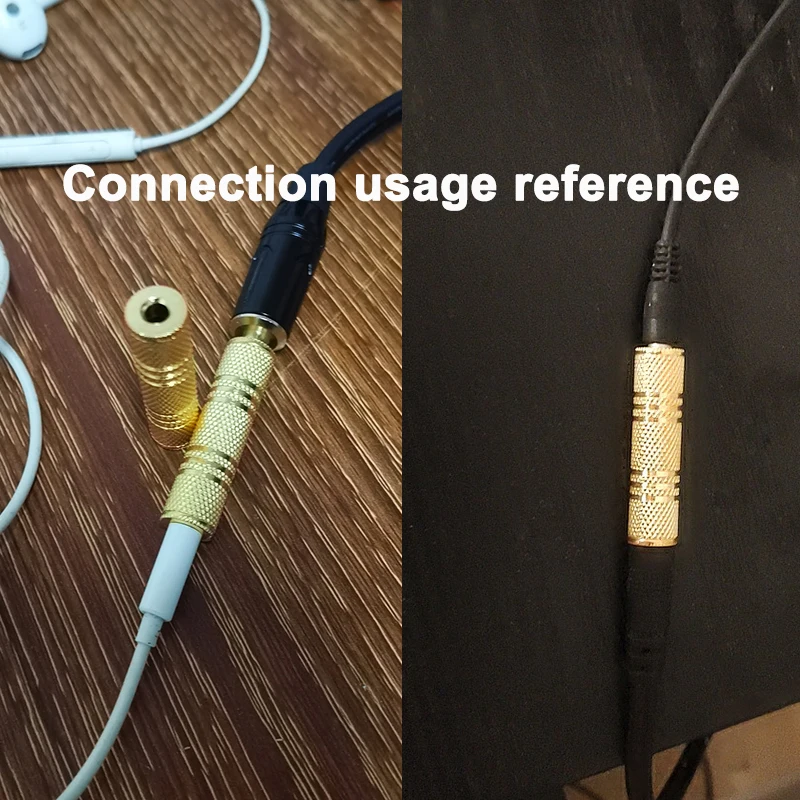 2PCS 3.5mm 잭 커플러 금도금 3.5mm 암-3.5mm 암 잭 플러그 오디오 스테레오 커플러 소켓 어댑터 커넥터