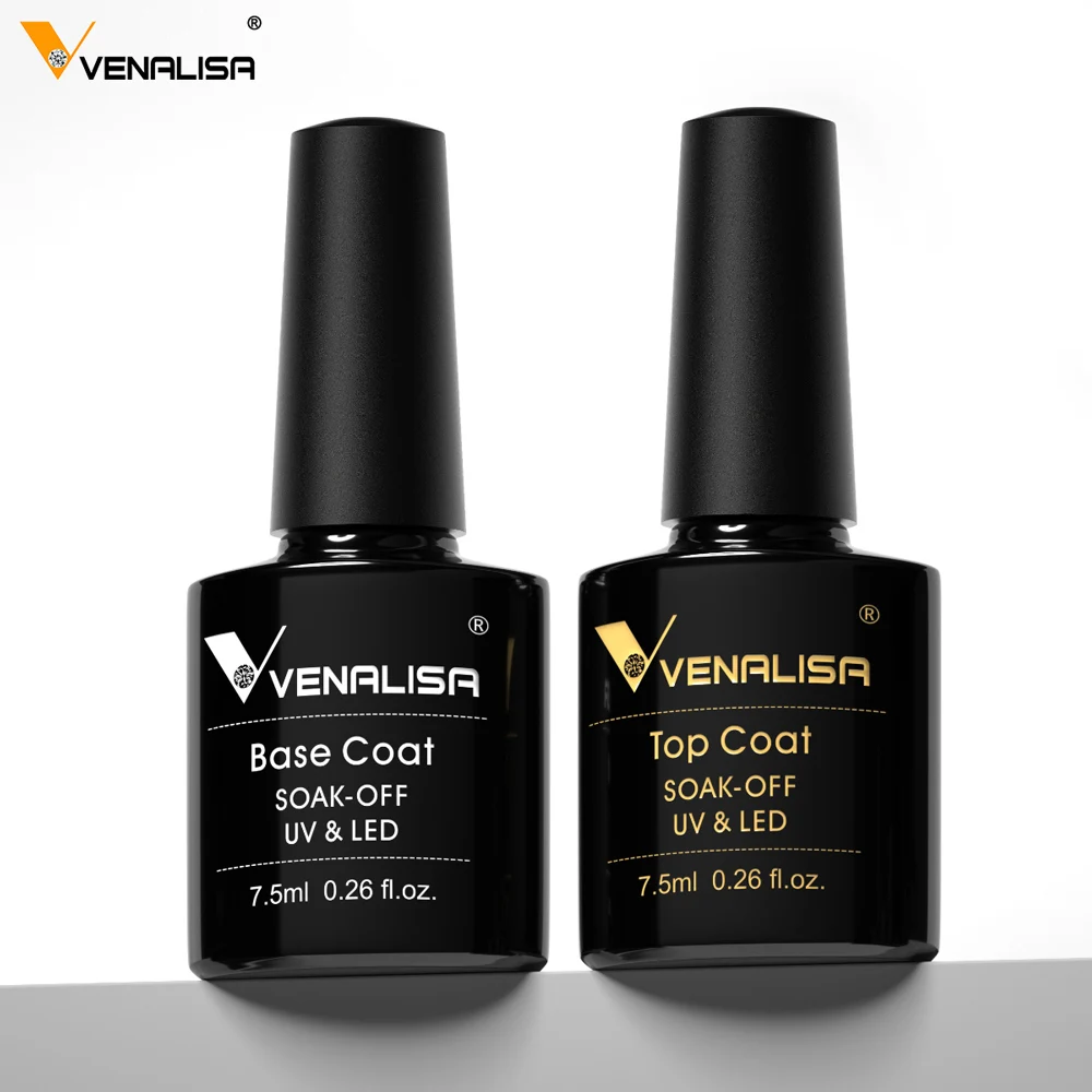 2pcs * 7.5ml Venalisa 누드 컬러 젤베이스 Nowipe 탑 코트 UV LED 젤 매니큐어 화장품 네일 아트 매니큐어 네일 광택제 title=2pcs * 7.5ml Venalisa 누드 컬러 젤베이스 Nowipe 탑 코트 UV LED 젤 매니큐어 화장품 네일 아트 매니큐어 네일 광택제