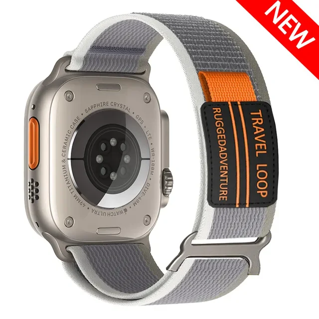 Apple 시계 밴드 용 트레일 루프 44mm 40mm 45mm 41mm 49mm 38mm 42mm correa 팔찌 iWatch 시리즈 7 5 6 ultra 2 3 se 8 9 10 스트랩