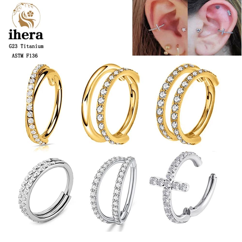 G23 티타늄 코 링 리모콘 귀 연골 Tragus Helix Daith 라운드 귀걸이 고리 CZ 16G 힌지 세그먼트 바디 피어싱 쥬얼리 title=G23 티타늄 코 링 리모콘 귀 연골 Tragus Helix Daith 라운드 귀걸이 고리 CZ 16G 힌지 세그먼트 바디 피어싱 쥬얼리