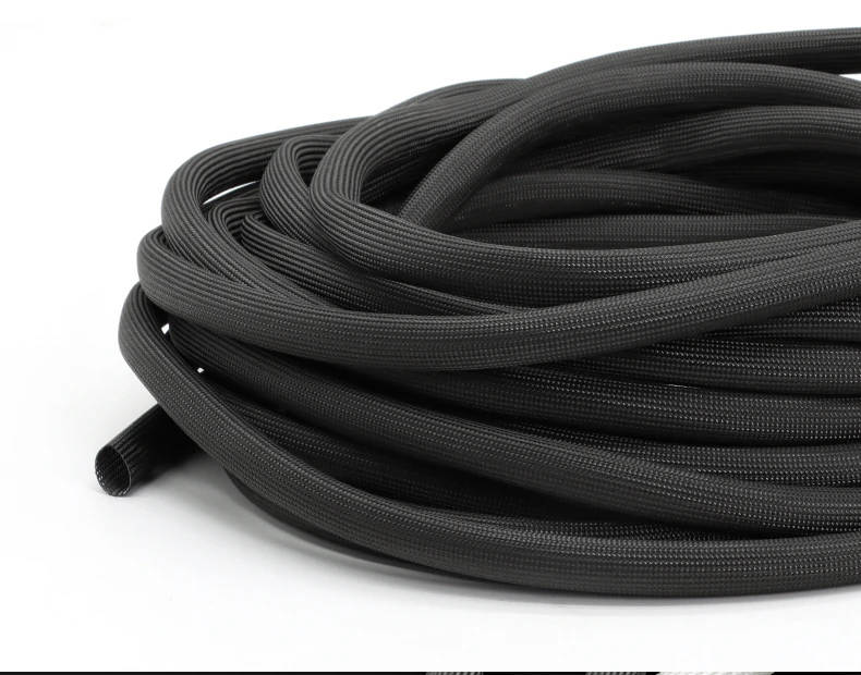 5/10M ID 1mm ~ 30mm 편조 유리 섬유 슬리브 600 Deg.C 고온 화학 유리 섬유 튜브 유리 섬유 슬리브