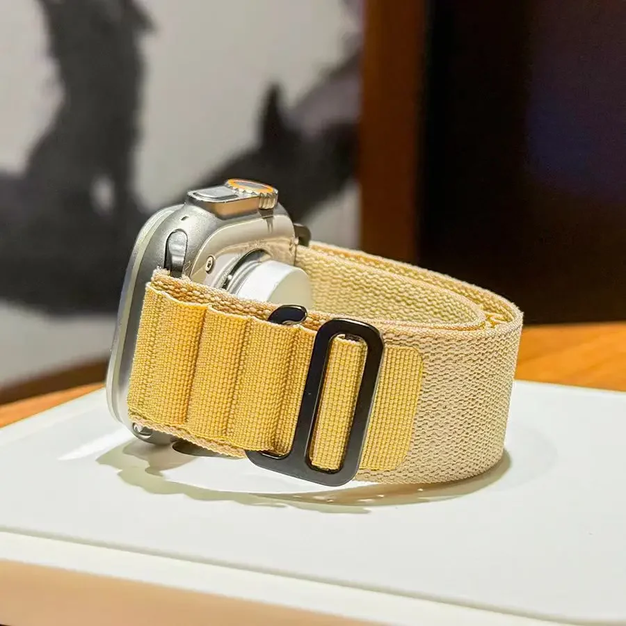 Alpine for Apple Watch 10 42/46mm 스트랩 44mm 40mm 45mm 41mm 38mm Correa 나일론 팔찌 iWatch 시리즈 7 6 3 5 Se 8 9 Ultra2 49mm