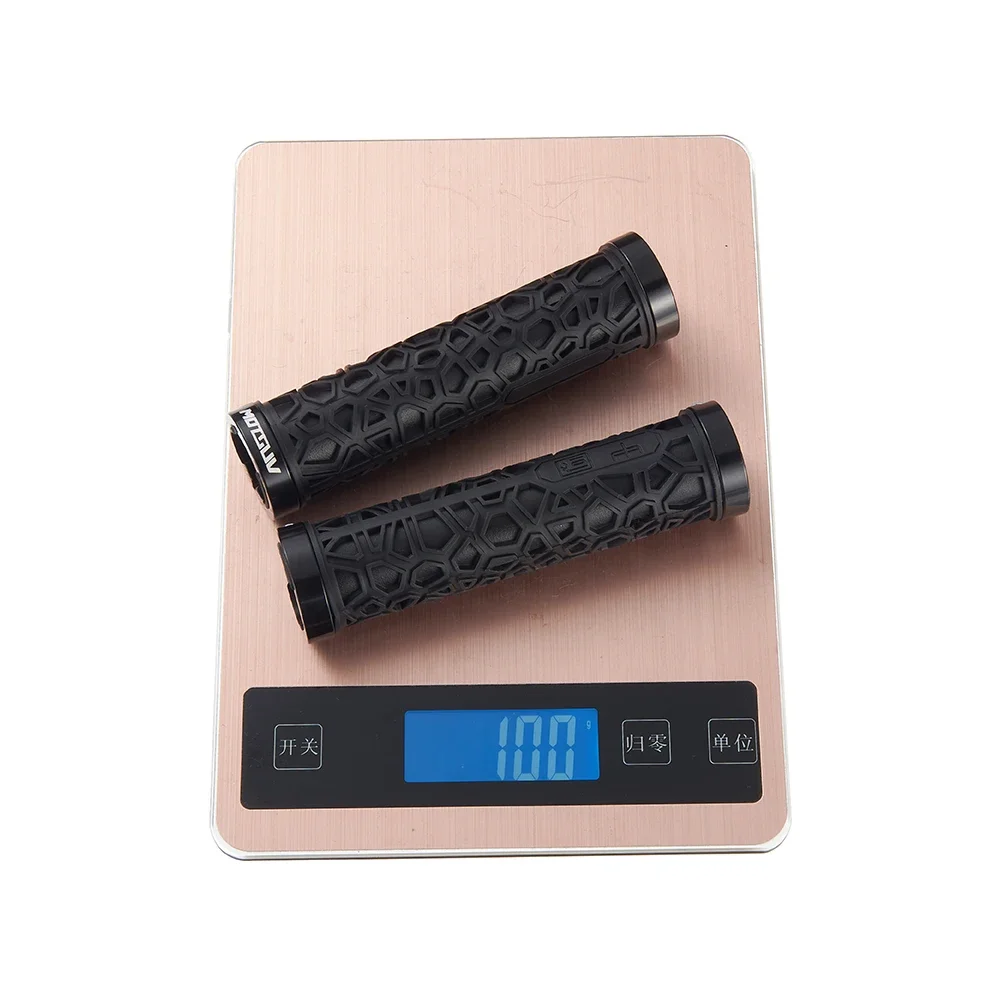 MOTSUV 자전거 핸들 바 그립 MTB 자전거 소프트 양면 잠금 핸들 바 커버 플러그 고무 미끄럼 방지 사이클링 액세서리 부품