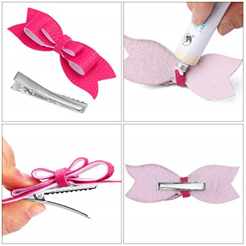 20-50PCS 헤어 악어 클립 금속 단일 프롱 오리 빌 헤어 클립 헤어 액세서리에 대 한 치아 컬 클립과 플랫 탑 DIY