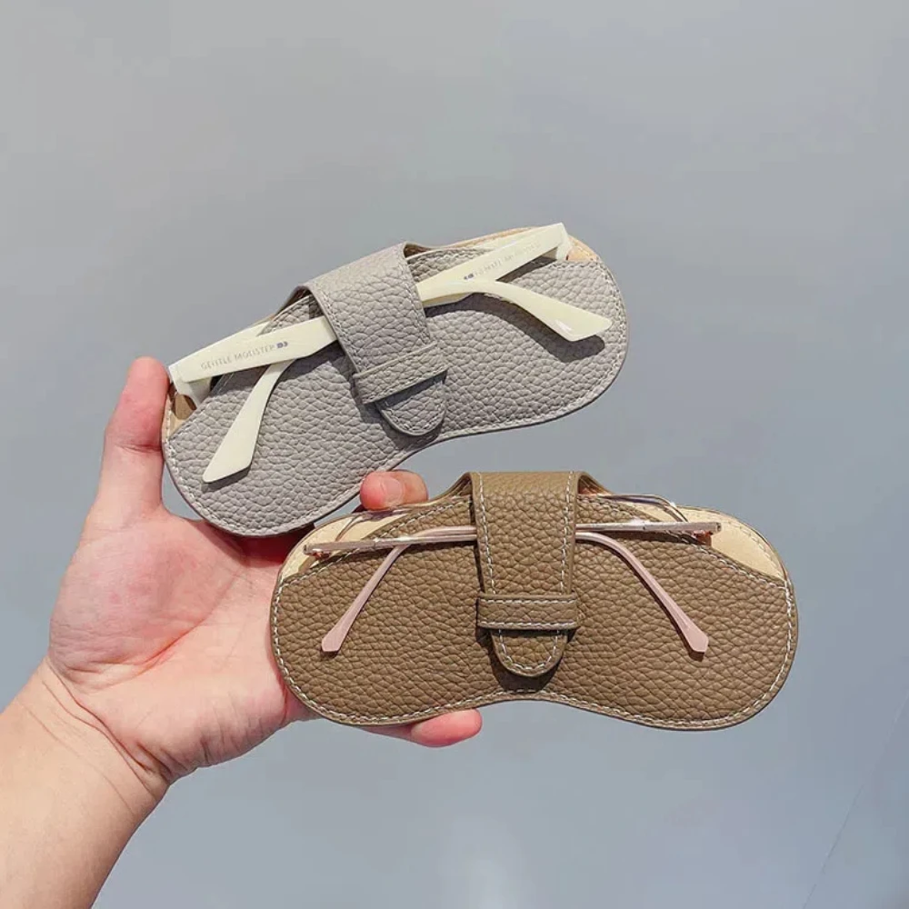 안경 케이스 여성 가죽 부드러운 안경 가방 패션 휴대용 선글라스 상자 가방 액세서리 안경 케이스 선글라스 상자