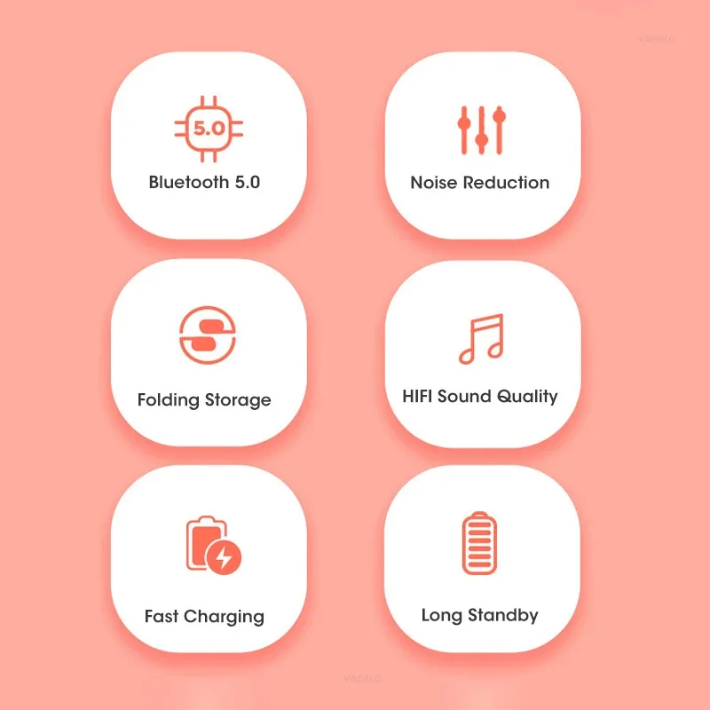 B39M 고양이 귀 머리 장착형 블루투스 이어폰 컬러 접이식 높은 사운드 소음 감소 레저 스포츠 수면 보조 이어폰