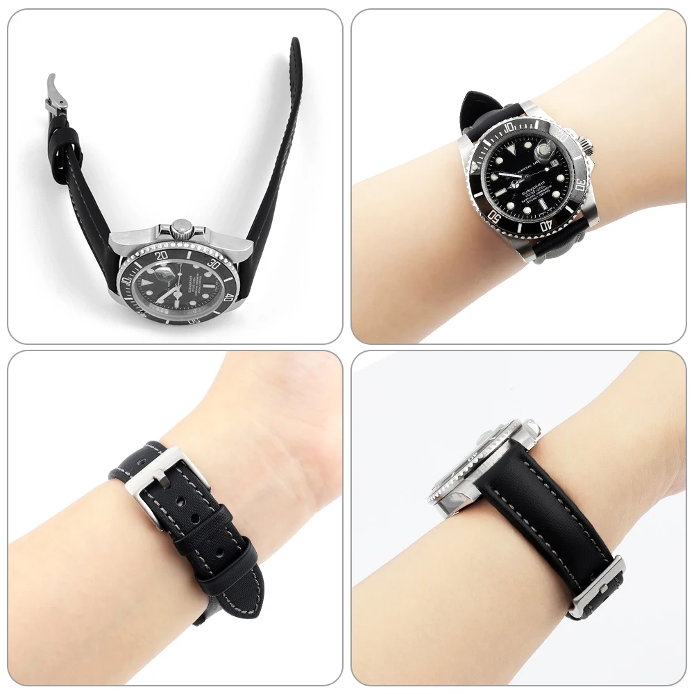 Omega Blancpain 세이코 다이버 시계용 범포 스트랩, 남녀공용 퀵릴리즈 방수 시계 밴드, 18mm, 19mm, 20mm, 21mm, 22mm