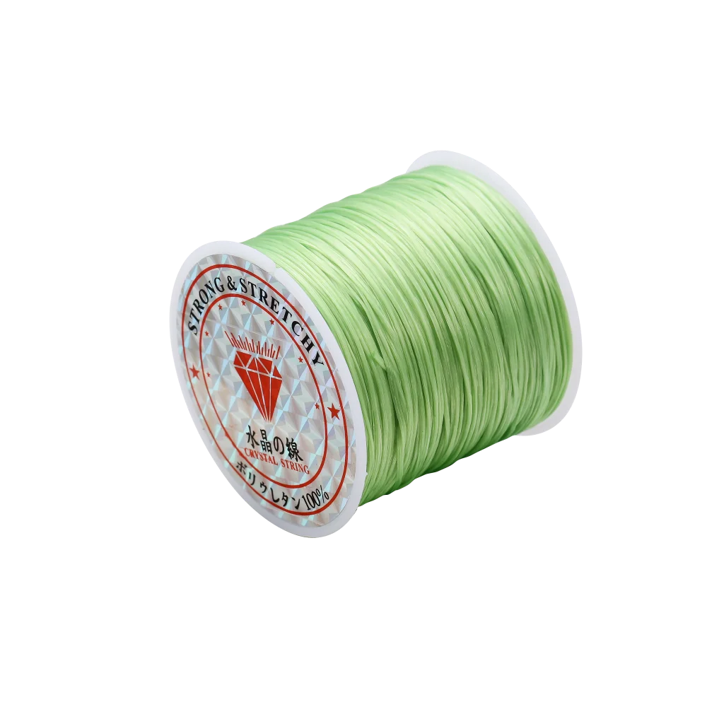 10 미터 0.7mm 탄성 스레드 라운드 크리스탈 라인 나일론 고무 스트레치 코드 탄성 로프 보석 만들기 구슬 팔찌