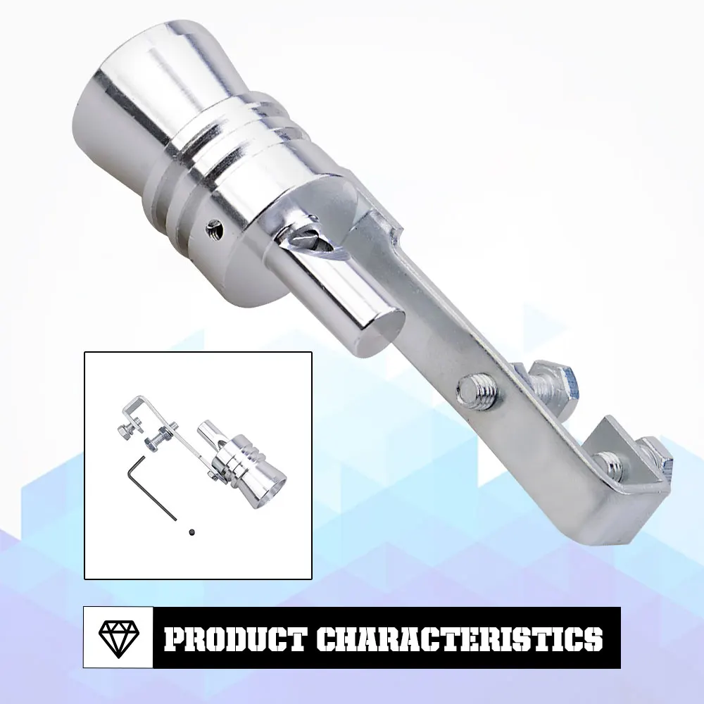 범용 터보 사운드 시뮬레이터 휘슬 자동차 배기관 휘슬 차량 사운드 머플러 S/M/L/Xl