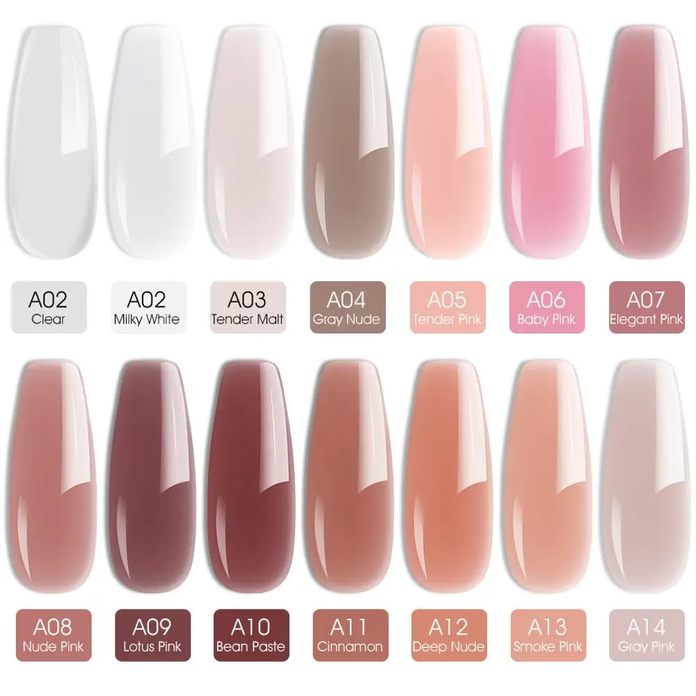 50ml 하드 젤리 네일 익스텐션 젤 네일 빌더 아트 프렌치 네일 껌 Venalisa Clear Natural Color Soak Off UV 건설 젤