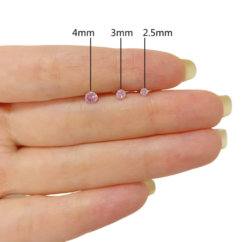 ASTM F136 티타늄 PIERC 귀 립 스터드, 원형 CZ 탑 Labret 코 스터드 스레드 귀걸이 멀티 사이즈 바디 피어싱 쥬얼리