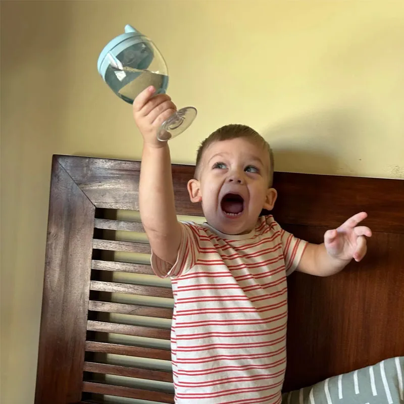 아기 수유 Drinkware 컵 신생아 학습 손 생크 병 실리콘 식기 유아 물병 아기 액세서리 잔