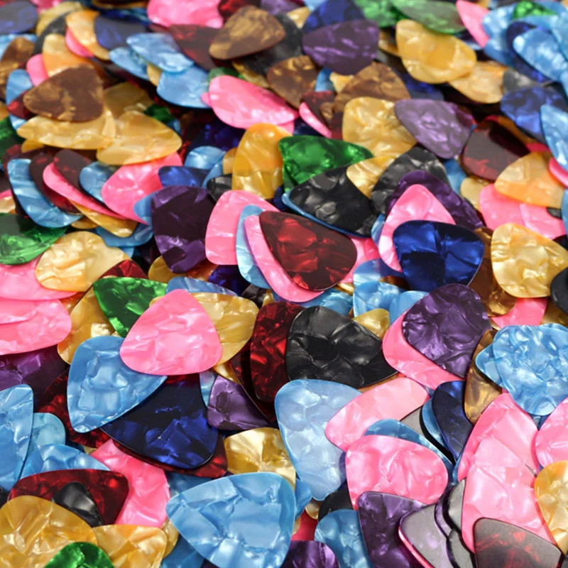 10PCS 기타 추천 Plectrum 중재자 셀룰로이드 전기 부드러운 기타 추천베이스 어쿠스틱 일렉트릭 기타 액세서리