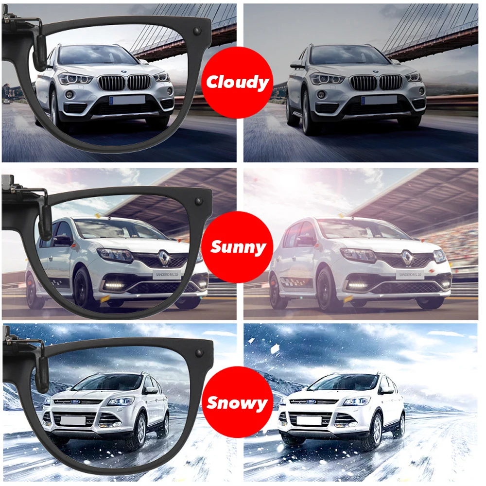 VIVIBEE 남성용 광변색 편광 렌즈 선글라스에 클립 뒤집기 여성용 클립이 있는 선글라스 운전 2025 Trending Product