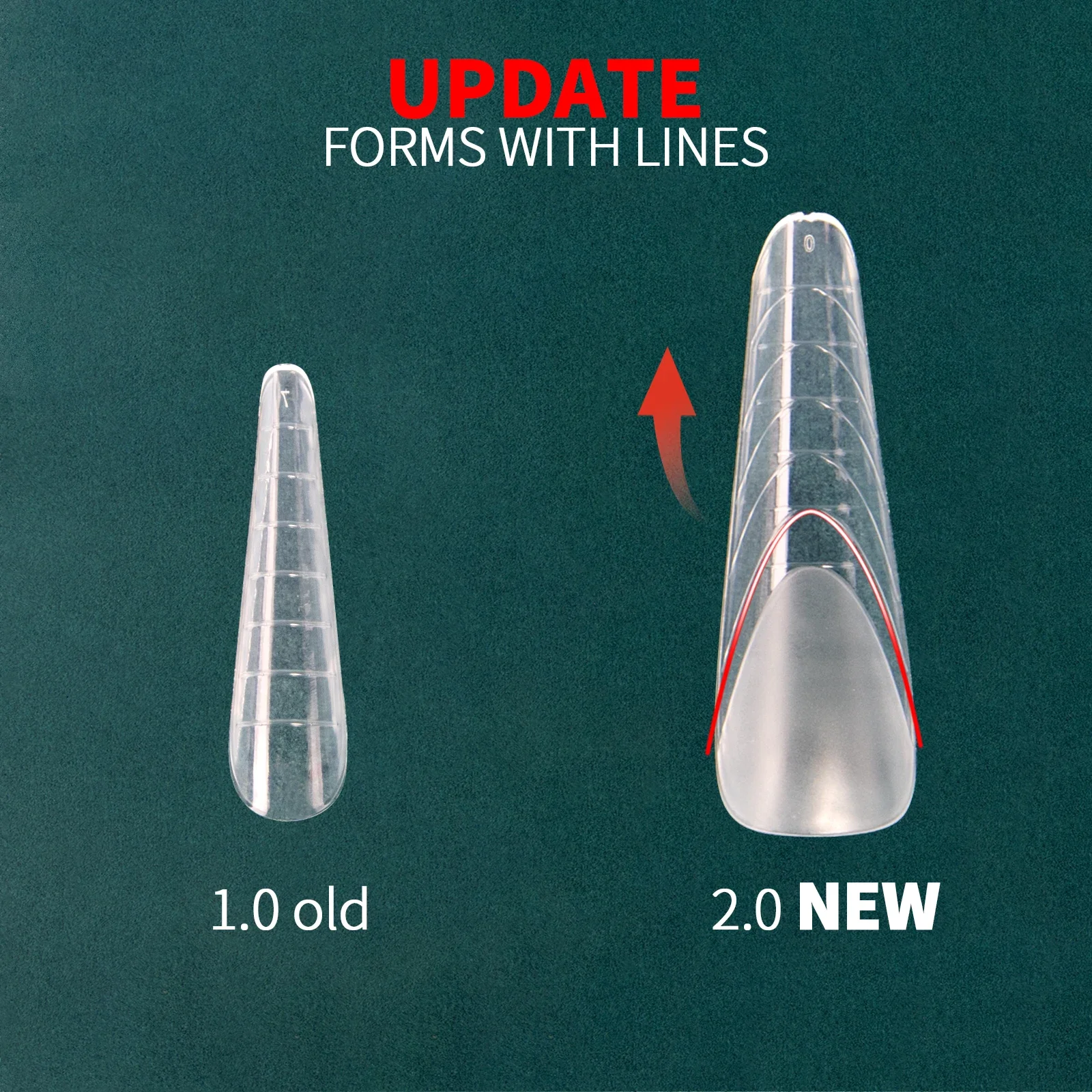 Nailpop Duet 시스템 매니큐어 용 듀얼 폼 세트 프랑스 매니큐어 스퀘어 아몬드 재사용 실리콘 네일 스티커 탑 몰드 네일 아트 도구