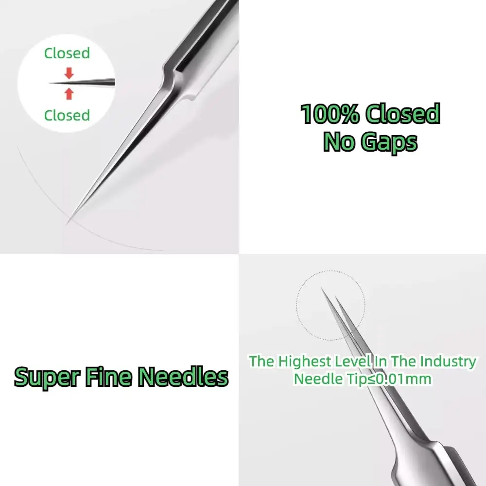 1/8Pcs PcCell 여드름 여드름 제거제 클립 초극세 족집게 검은 점 여드름 추출기 여드름 바늘 페이셜 클리너 스킨