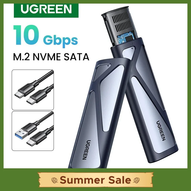 UGREEN M2 SSD 케이스 NVME 인클로저 M.2-USB 유형 C 3.1 SSD 어댑터-NVME PCIE NGFF SATA M/B 키 SSD 디스크 박스 M.2 SSD 케이스 title=UGREEN M2 SSD 케이스 NVME 인클로저 M.2-USB 유형 C 3.1 SSD 어댑터-NVME PCIE NGFF SATA M/B 키 SSD 디스크 박스 M.2 SSD 케이스 