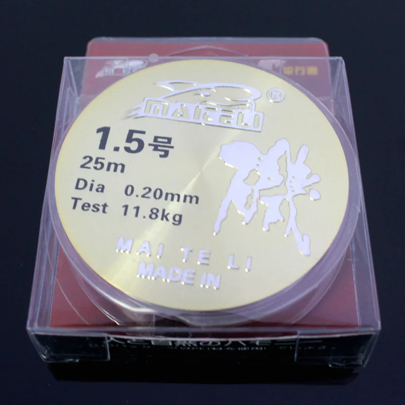 슈퍼 강한 낚시 라인 25m 루어 나일론 낚시 라인 바위 낚시 나일론 클리어 서브 메인 Monofilament 낚시 라인 잉어 Pesca