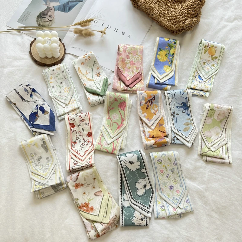 패션 Floret 인쇄 Hairband 실크 새틴 가방 스카프 여성을위한 스키니 긴 손목 리본 목 스카프 여성을위한 헤어 스카프 title=패션 Floret 인쇄 Hairband 실크 새틴 가방 스카프 여성을위한 스키니 긴 손목 리본 목 스카프 여성을위한 헤어 스카프 