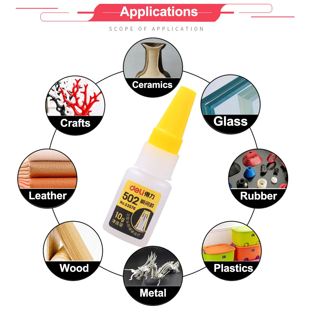 전문 슈퍼 접착제 엑스트라 스트롱 502 빠른 인스턴트 접착제 시아노아크릴레이트 하드웨어 금속 자동차 목재 공예 취미 초 본드