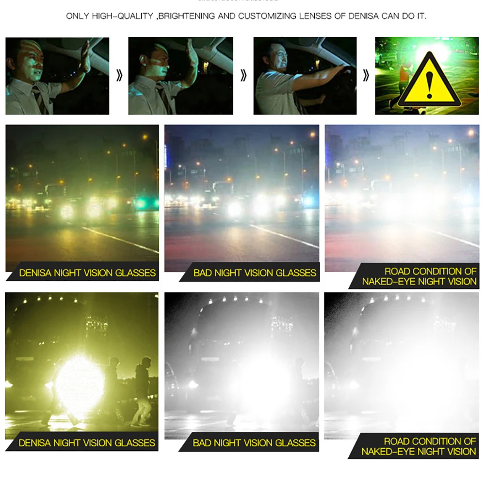 VIVIBEE Men Photochromic Night Vision 선글라스 색상 변경 전환 2025 Yellow Big Sun Glasses 대형 편광 고글