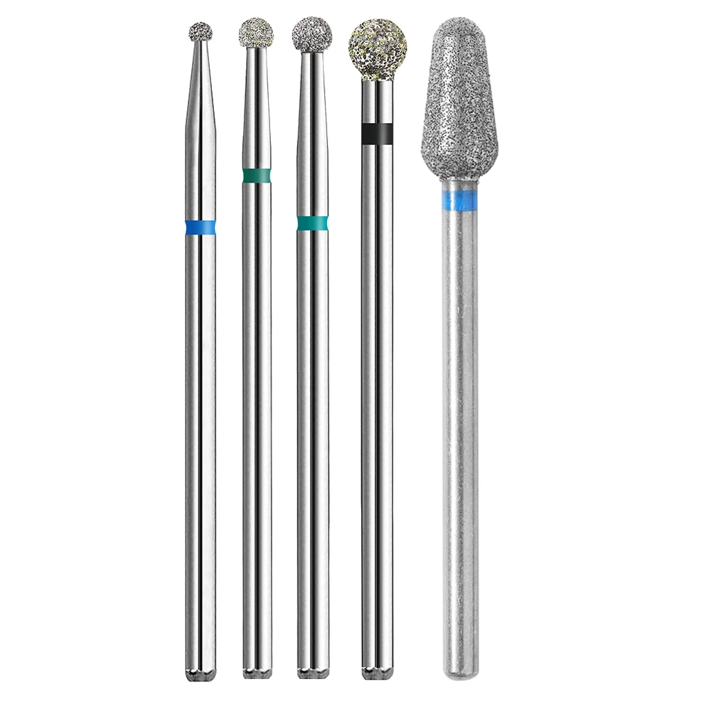 매니큐어 다이아몬드 네일 드릴 비트에 대 한 BNG 5PCS 커터 네일 드릴 기계에 대 한 밀링 다이아몬드 비트 밀링 커터 네일 비트 세트