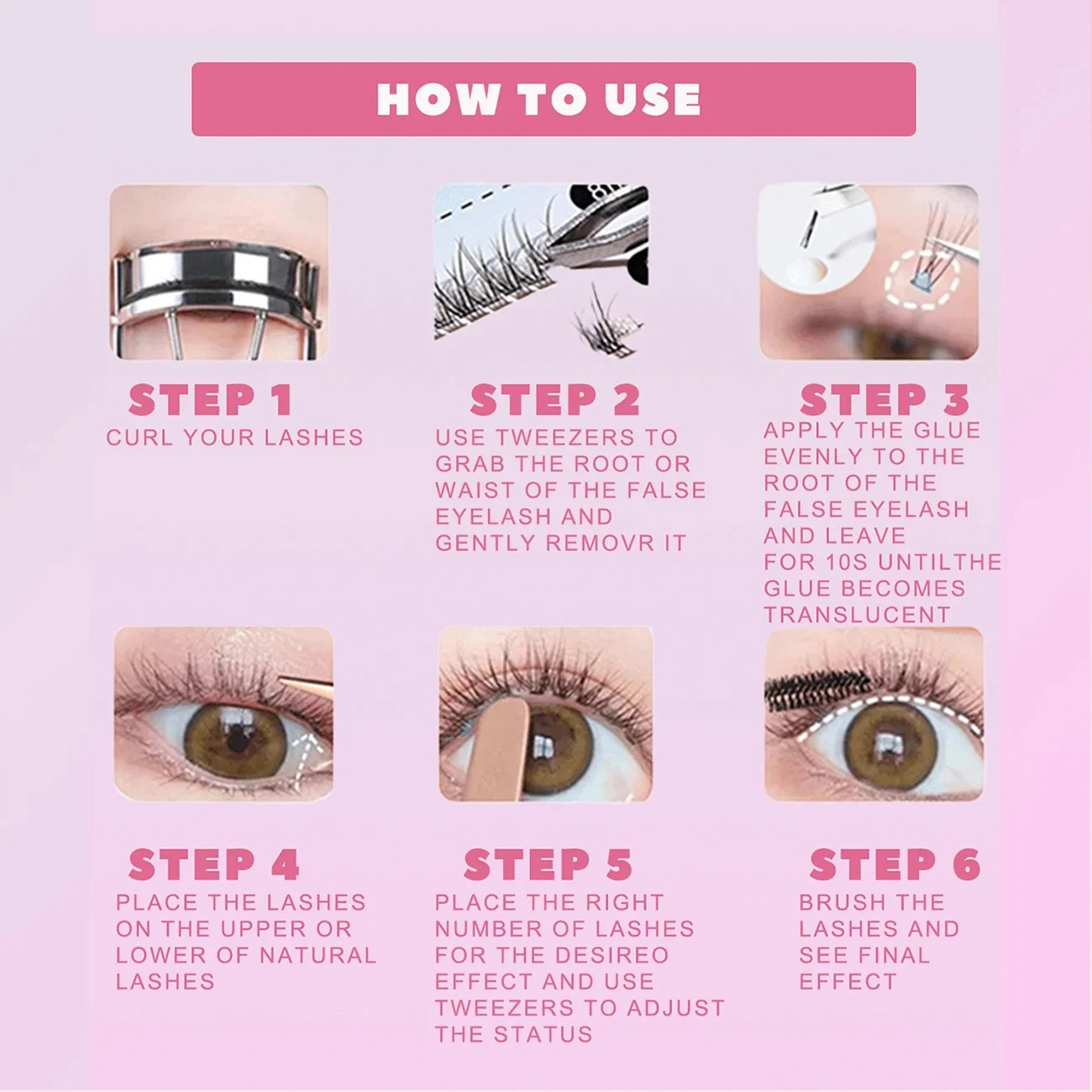 가짜 속눈썹 믹스 32 행 대용량 천연 DIY 확장 용품 속눈썹 클러스터 멀티 스타일 퓨전 전문 메이크업