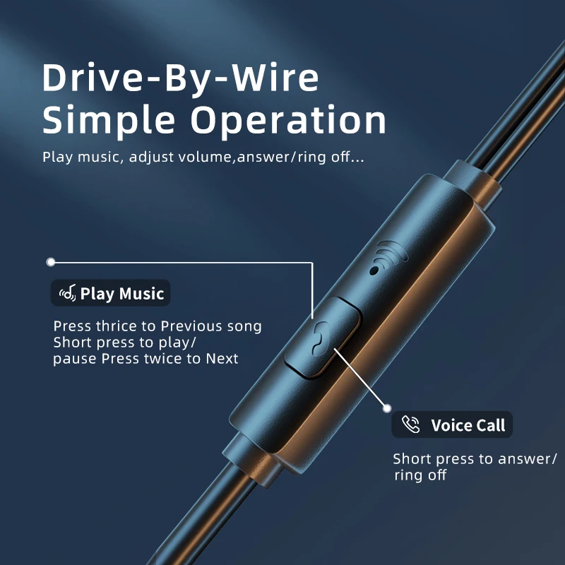 Awei PC-7 PC-7T 유선 제어 이어폰, 마이크 포함 인이어, 핸즈프리 통화 헤드폰, 샤오미 삼성용, 3.5mm, C타입