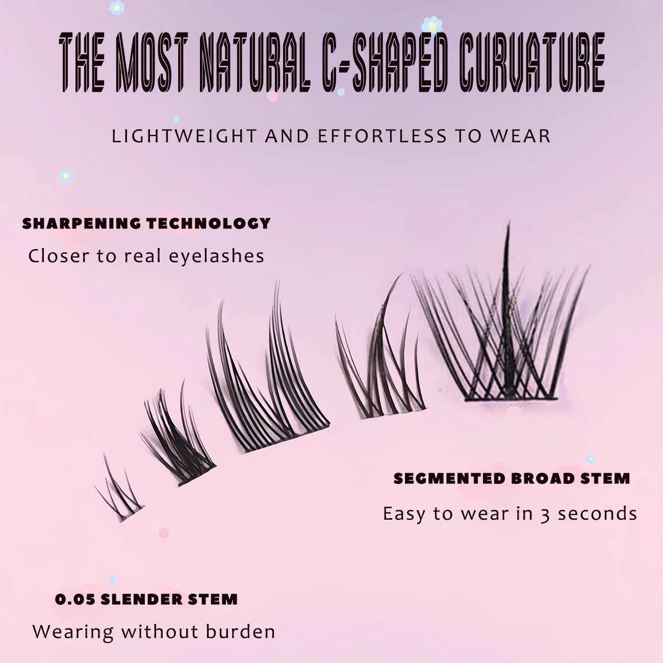 가짜 속눈썹 믹스 32 행 대용량 천연 DIY 확장 용품 속눈썹 클러스터 멀티 스타일 퓨전 전문 메이크업