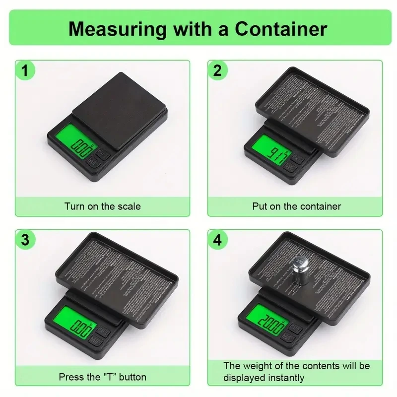 미니 디지털 체중계 고정밀 전자 포켓 체중계 쥬얼리 무게추, 주방 휴대용 전자 체중계, 100g, 500g, 0.01g