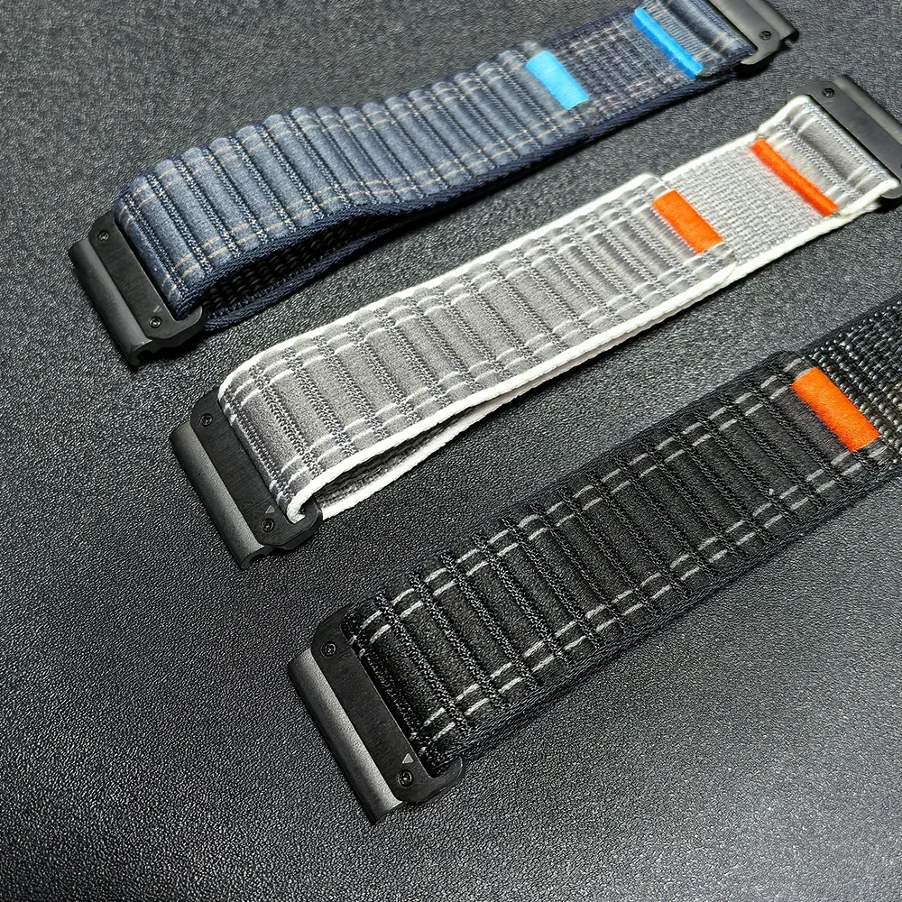 Garmin Fenix ​​E 8 47mm 51mm 7 7X 6 6X 5 5X Plus/Enduro 3/Epix Pro Gen 2 스트랩 팔찌용 QuickFit 22mm 26mm 우븐 나일론 밴드