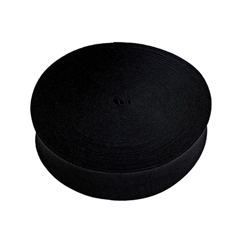 20mm 30mm 40mm 와이드 플랫 높은 탄성 밴드 바느질 보호 의류 액세서리 검은 두꺼운 고무 코드 테이프 로프 DIY