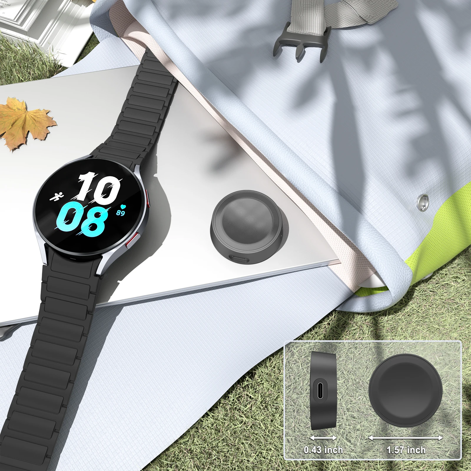 삼성 갤럭시 시계 7/6/5/4 용 시계 충전기 싱글 헤드 갤럭시 시계 4/6 클래식 42/46mm 43/47mm 용 40/44mm 충전 도크