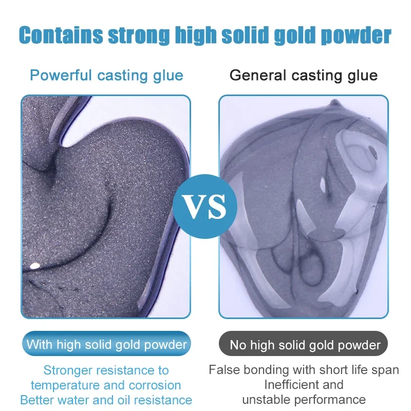10/6/4/2Pcs 금속 수리 접착제 고강도 본딩 실란트 용접 솔기 금속 접착제 내열성 강력한 주조 AB 접착제