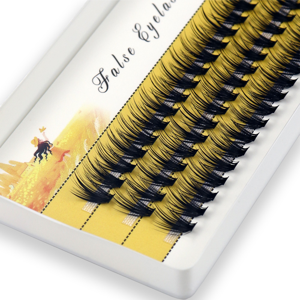 20/30D 밍크 속눈썹 자연 속눈썹 뭉치 1 상자/60 번들 3D 러시아어 개별 속눈썹 클러스터 메이크업 도구 속눈썹 도매