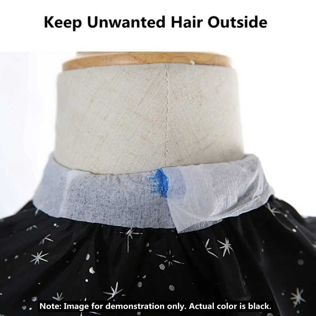 전문 목 종이 블랙 살롱 이발사 헤어 드레서 롤 커팅 드레싱 헤어 드레싱 칼라 액세서리 목 덮음