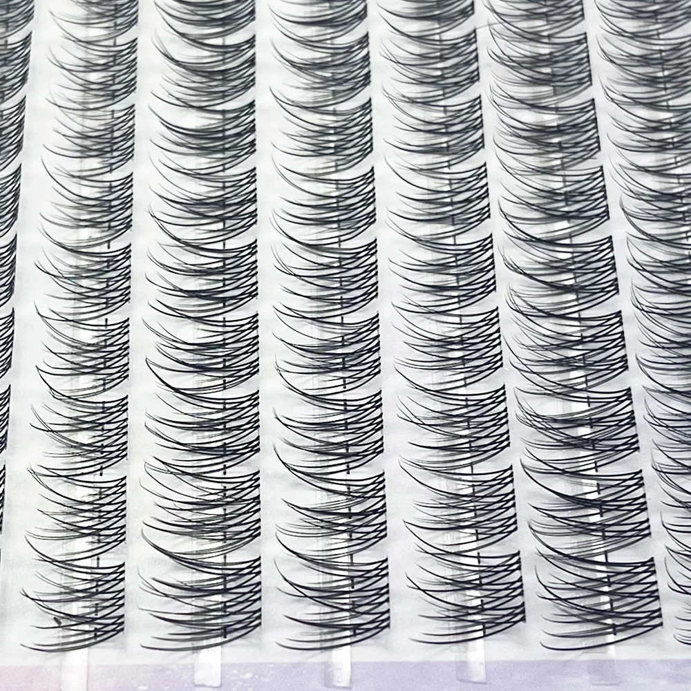 1/box 120 번들 밍크 가짜 속눈썹 자연 러시아어 3D laes 개별 속눈썹 확장 클러스터 메이크업 도구 도매 속눈썹