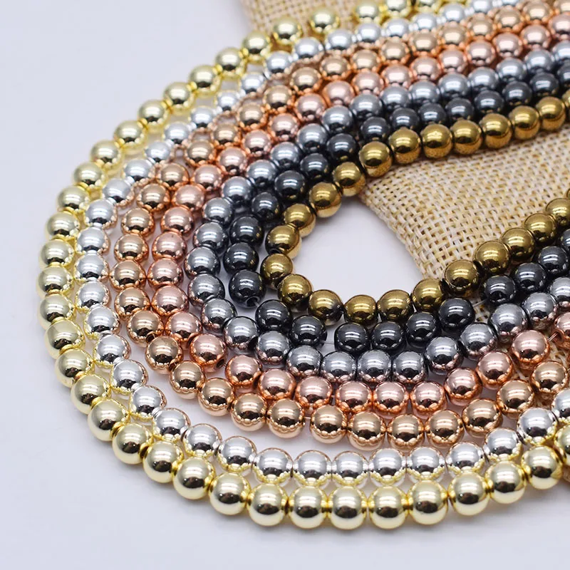 주얼리 제작용 천연 스톤, 골든 실버 컬러, 블랙 적철광 비즈, 원형 루즈 비즈, DIY 팔찌, 4mm, 6mm, 8mm, 15 인치 title=주얼리 제작용 천연 스톤, 골든 실버 컬러, 블랙 적철광 비즈, 원형 루즈 비즈, DIY 팔찌, 4mm, 6mm, 8mm, 15 인치 