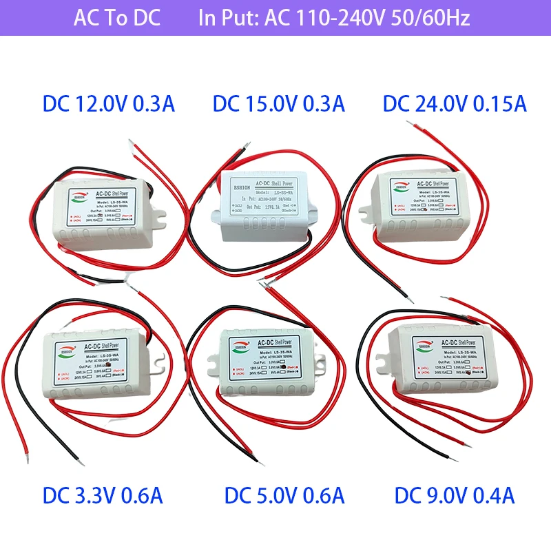 AC-DC 변환기 스텝 다운 전원 공급 장치 모듈 AC110V 220V 230V-DC 3V 5V 9V 12V 15V 24V 3W Led 절연 전압 안정화 title=AC-DC 변환기 스텝 다운 전원 공급 장치 모듈 AC110V 220V 230V-DC 3V 5V 9V 12V 15V 24V 3W Led 절연 전압 안정화