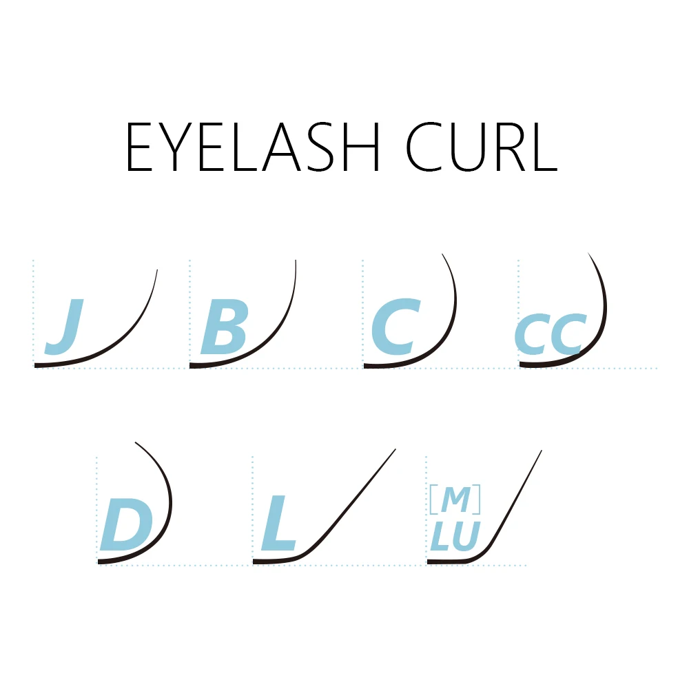 GLAMLASH 믹스 7~15/15-20/20-25mm 수제 한국어 Pbt J/B/C/D/L/LU(M) 컬 속눈썹 연장 천연 소프트 인조 밍크 래쉬