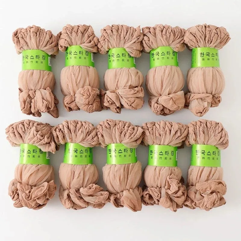 10pairs-50Pairs 투명 여름 양말 초박형 여성 나일론 숙녀 여성 짧은 발목 Meias 탄성 크리스탈 봄 실크 삭스