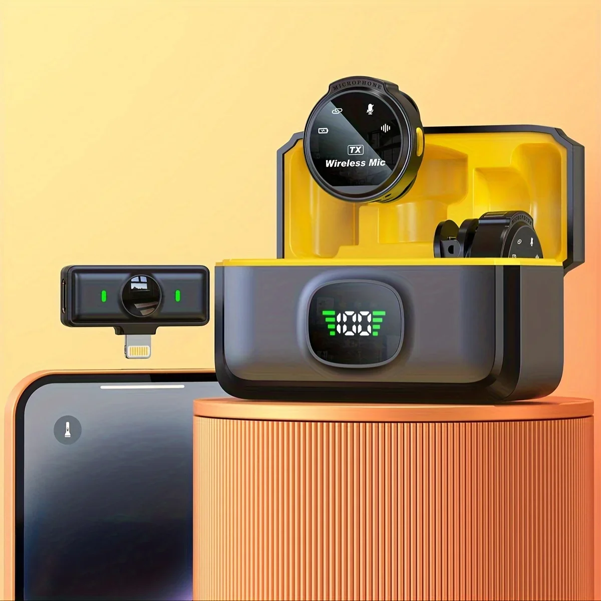 J6 무선 라발리에 마이크 플러그 앤 플레이 핀 마이크, 원활한 비디오 녹화, 블로깅, 라이브 스트리밍 및 인터뷰용 title=J6 무선 라발리에 마이크 플러그 앤 플레이 핀 마이크, 원활한 비디오 녹화, 블로깅, 라이브 스트리밍 및 인터뷰용