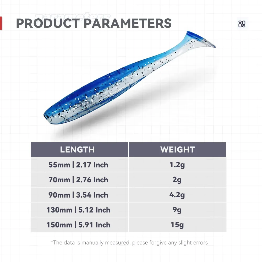 바주카포 100mm 150mm 낚시 미끼 큰 쉬운 샤이너 쉐드 웜 실리콘 T 테일 소프트 미끼 워블러 Swimbait Pesca Bass Pike Winter