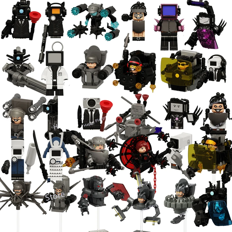 새로운 KDL SWAT Skibidi 화장실 남자 피규어 애니메이션 블록 장난감 TvMan 타이탄 카메라맨 스피커맨 벽돌 모델 장난감 아이 생일 선물 title=새로운 KDL SWAT Skibidi 화장실 남자 피규어 애니메이션 블록 장난감 TvMan 타이탄 카메라맨 스피커맨 벽돌 모델 장난감 아이 생일 선물 