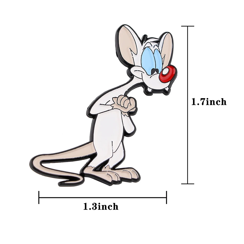 DZ2440 참신 귀여운 마우스 배낭 옷깃 핀 장식에 옷 배지에 대한 재미 있은 에나멜 핀 애니메이션 쥬얼리 액세서리 선물