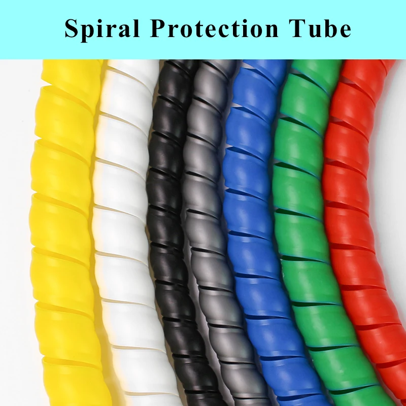 1/5M 와인딩 튜브 와이어 정리 케이블 보호 슬리브 튜브 보호 슬리브 나선형 랩 와인딩 보호기 8/10/14/16/20/25mm title=1/5M 와인딩 튜브 와이어 정리 케이블 보호 슬리브 튜브 보호 슬리브 나선형 랩 와인딩 보호기 8/10/14/16/20/25mm 