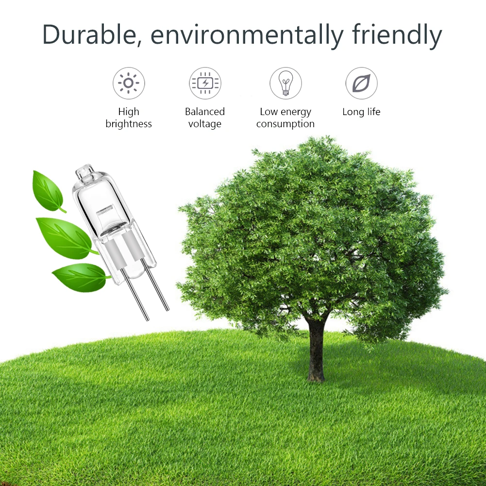 10pcs 할로겐 전구 G4 12V 5W 10W 20W 35W 50W 글로브 많은 JC 바이 핀 LED 따뜻한 흰색 교체 LED 캡슐 램프 할로겐 전구 빛